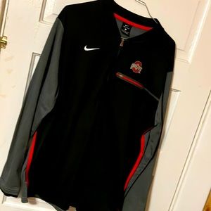 THE Ohio State University Nike dry fit 1/4 zip pull over. Size Large